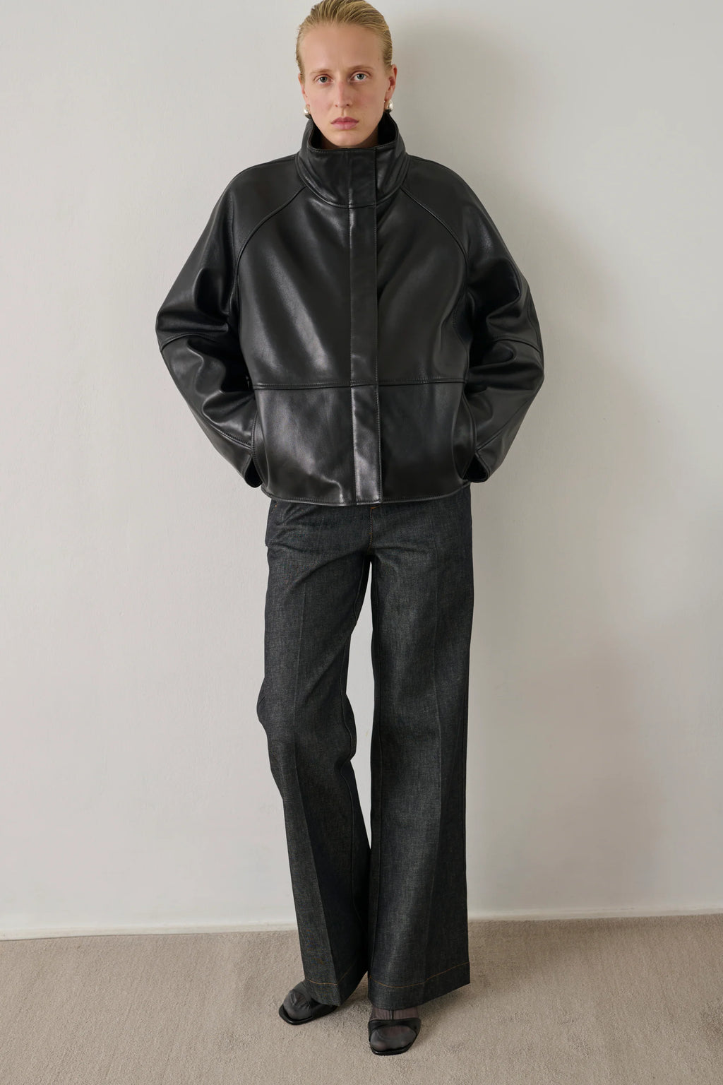 Gamma leather jacket