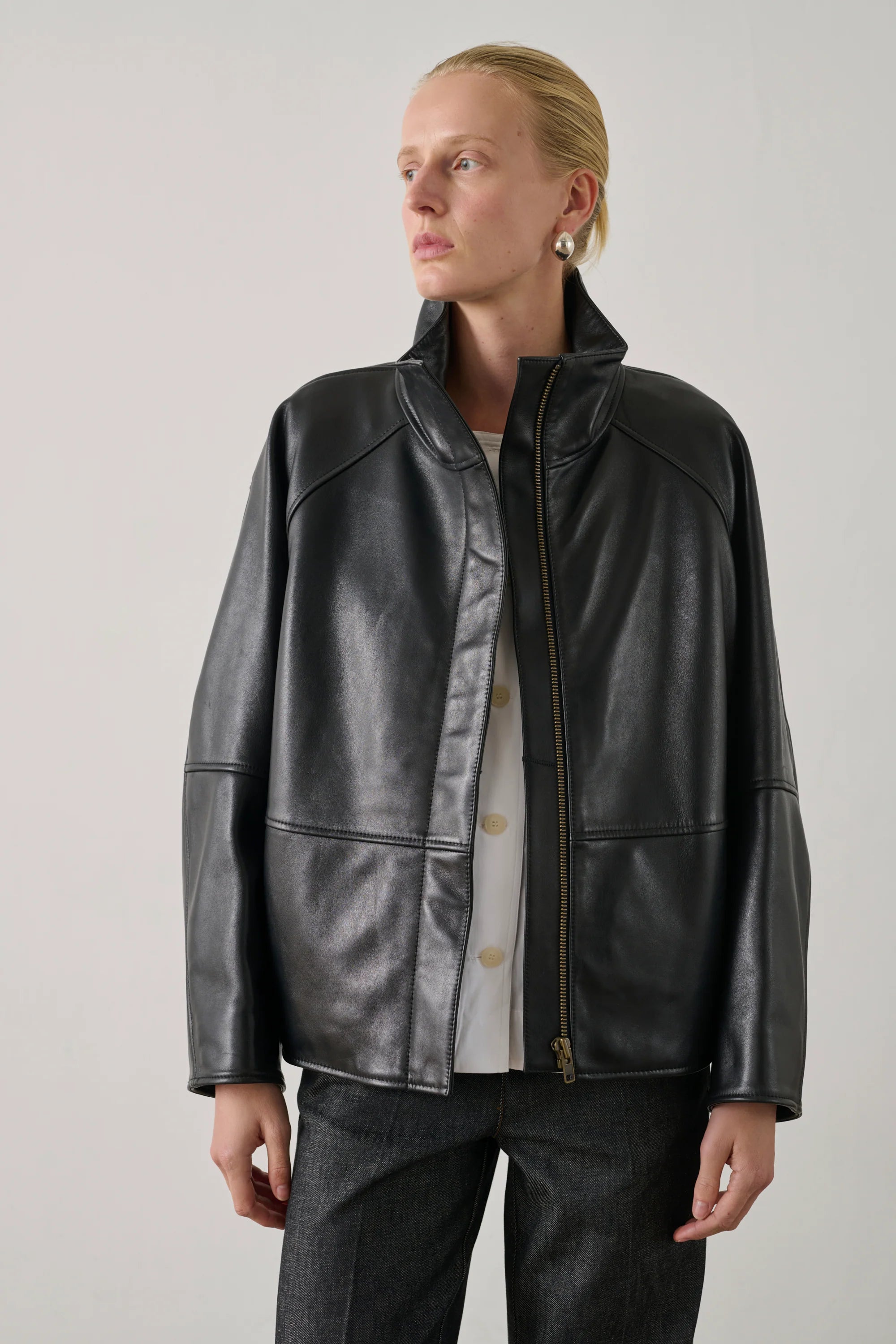 Gamma leather jacket