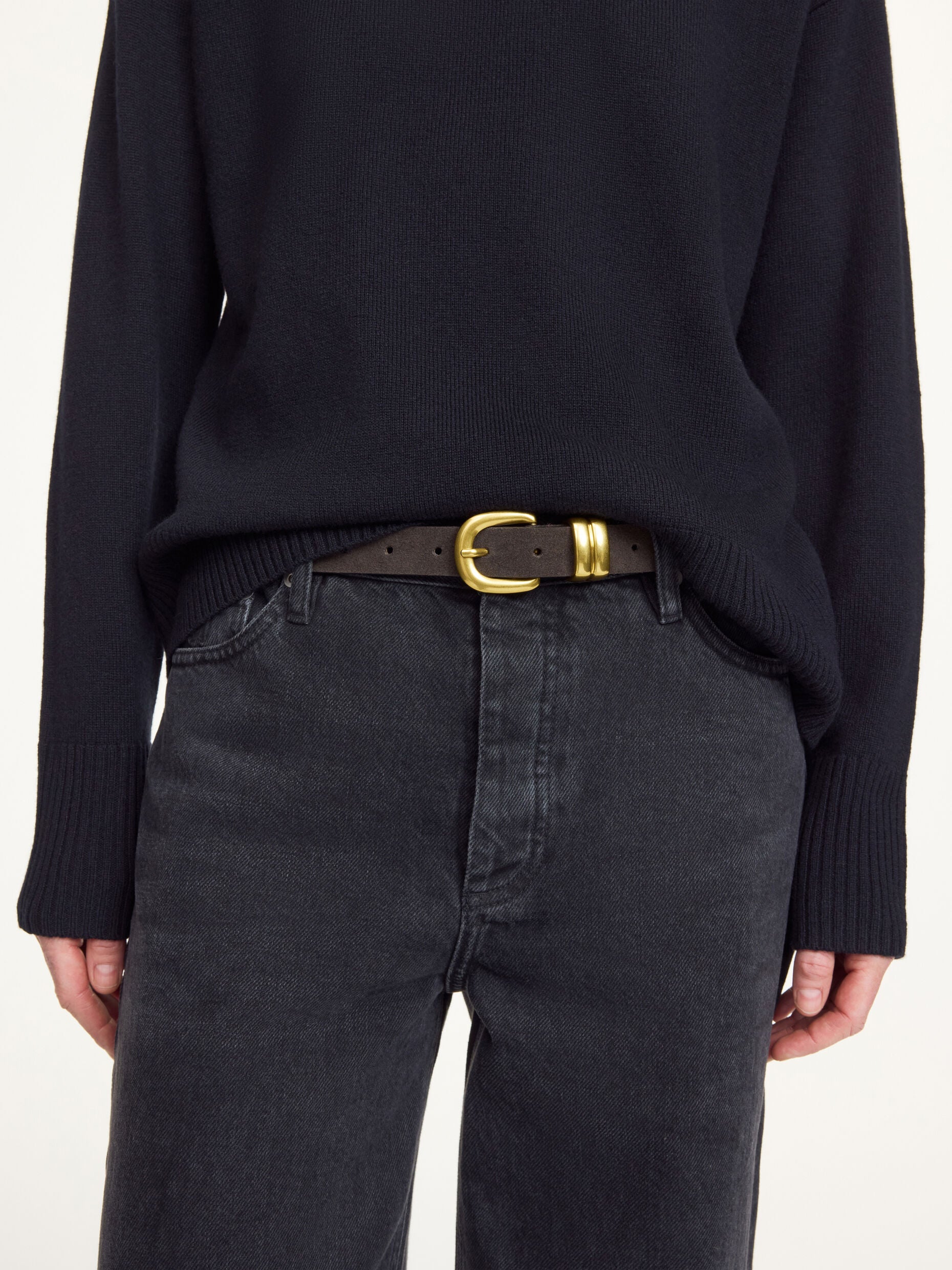 Zoila suede belt