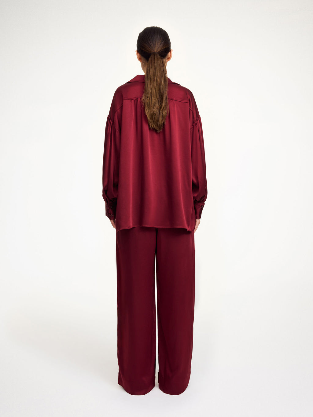 Leonora satin blouse