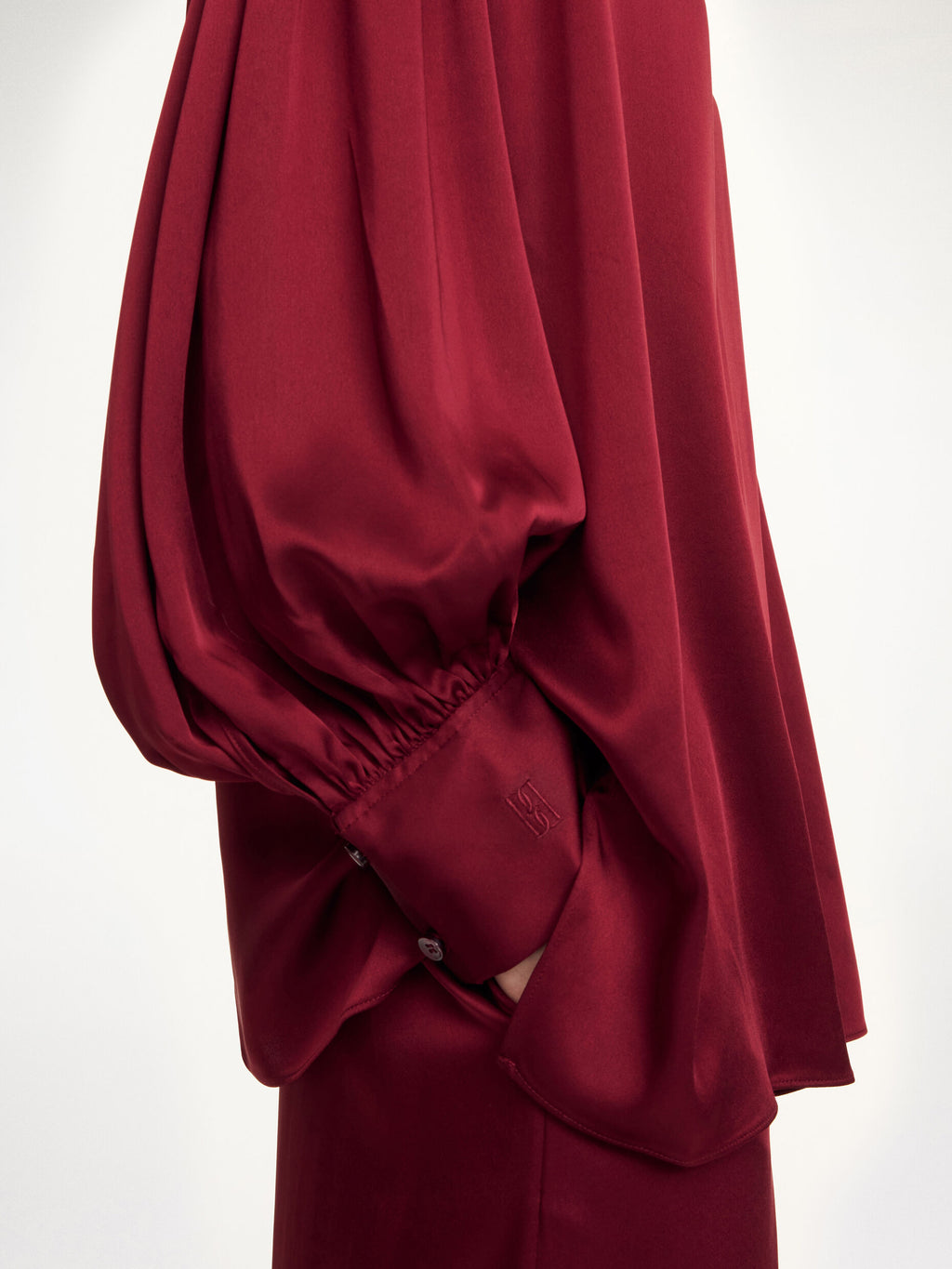 Leonora satin blouse