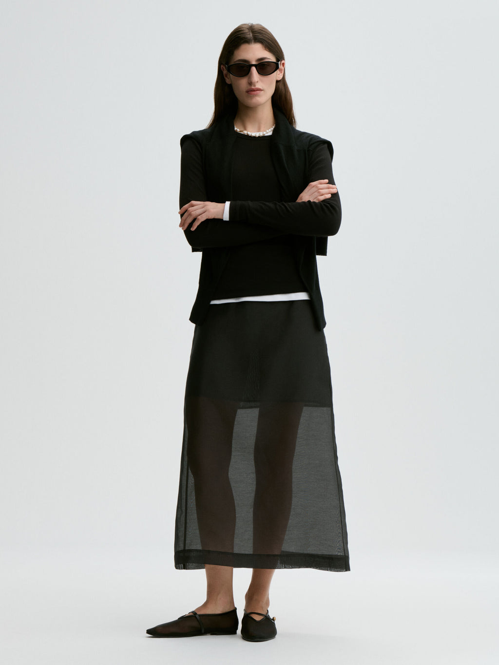 Esta silk organza skirt
