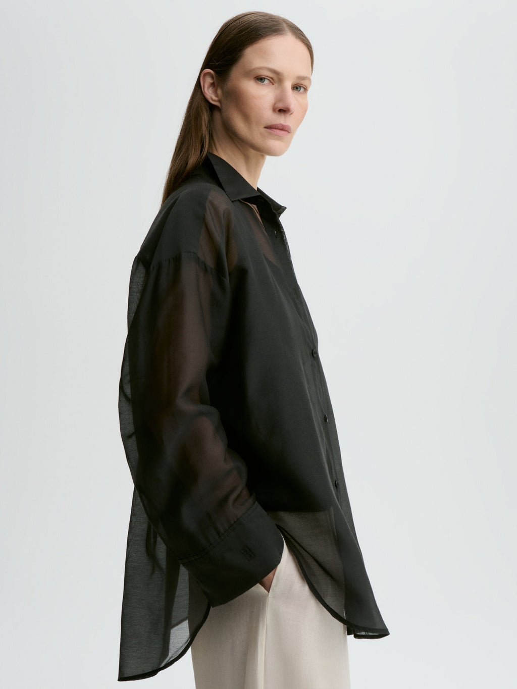 Derris Silk Organza Shirt