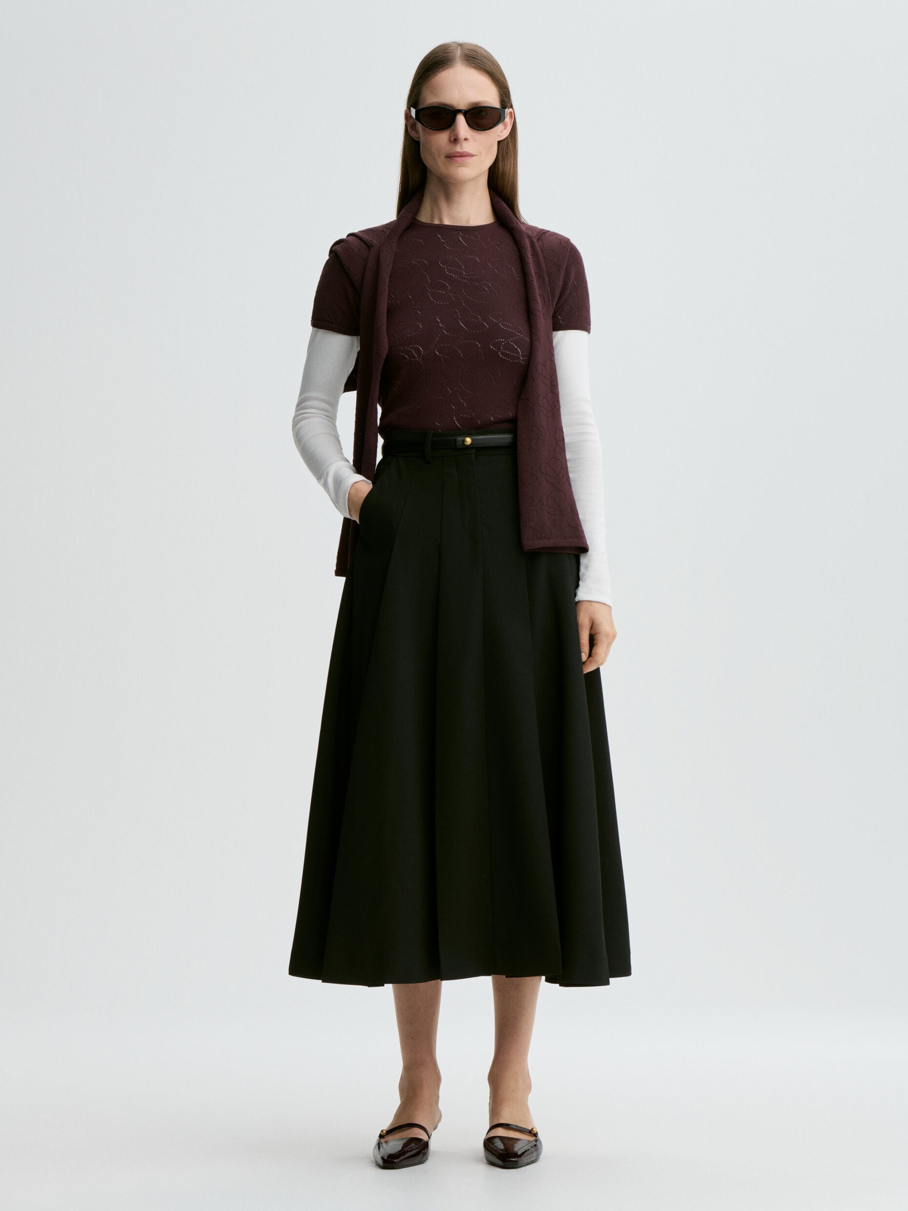 Edena midi skirt