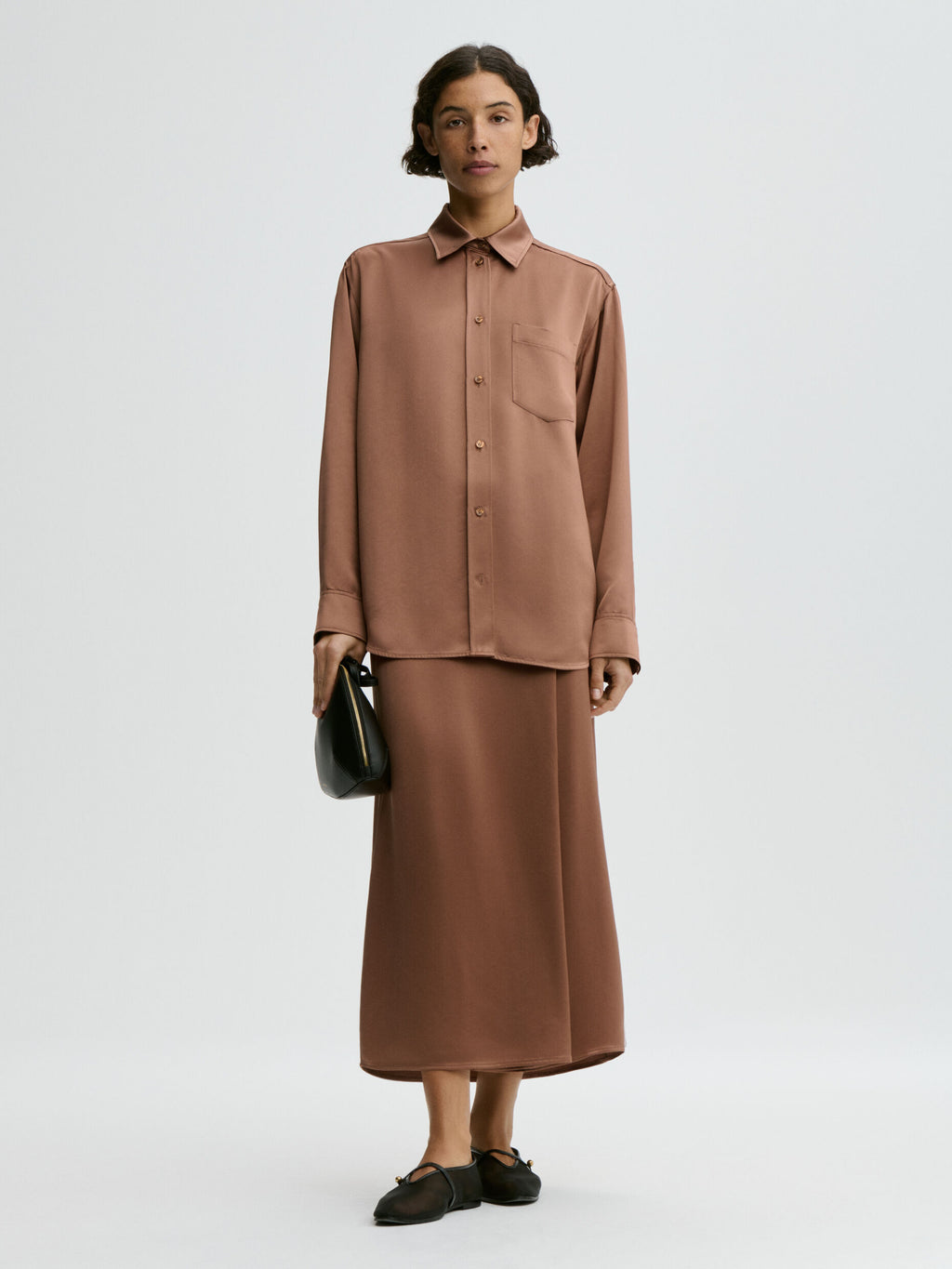 Pacia Satin Skirt
