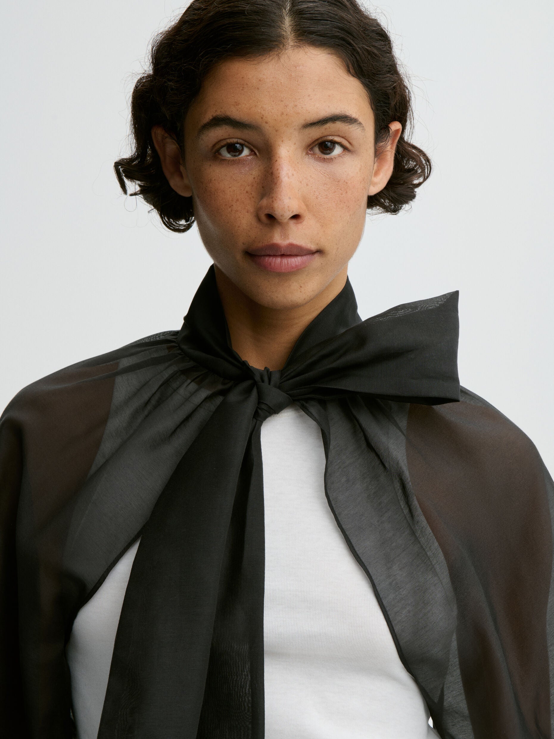 Canny Silk Bolero Top