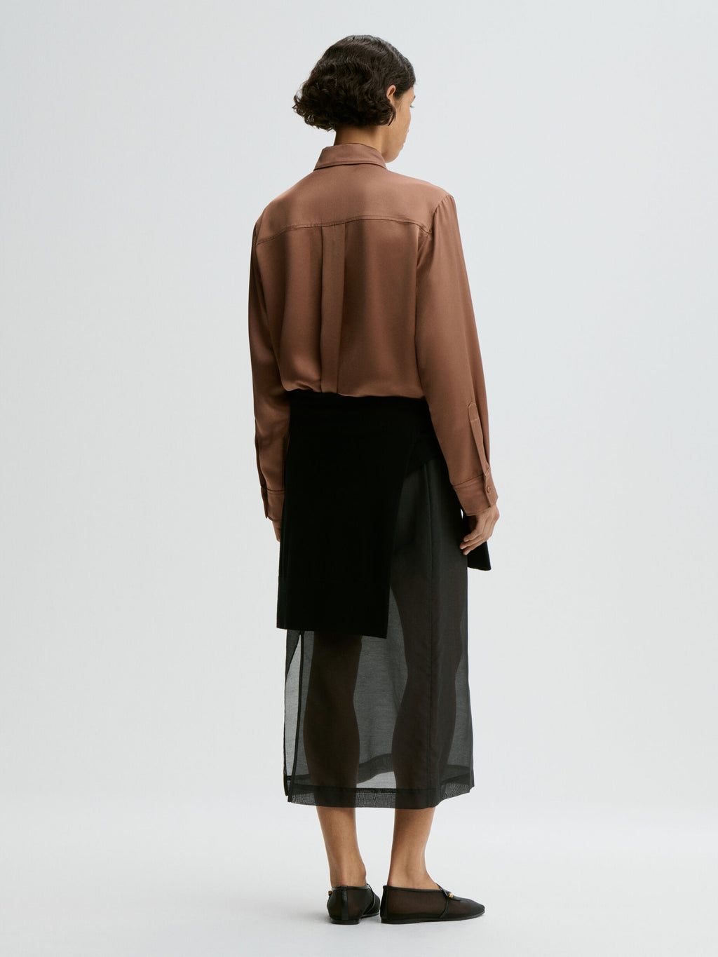 Audrey satin shirt