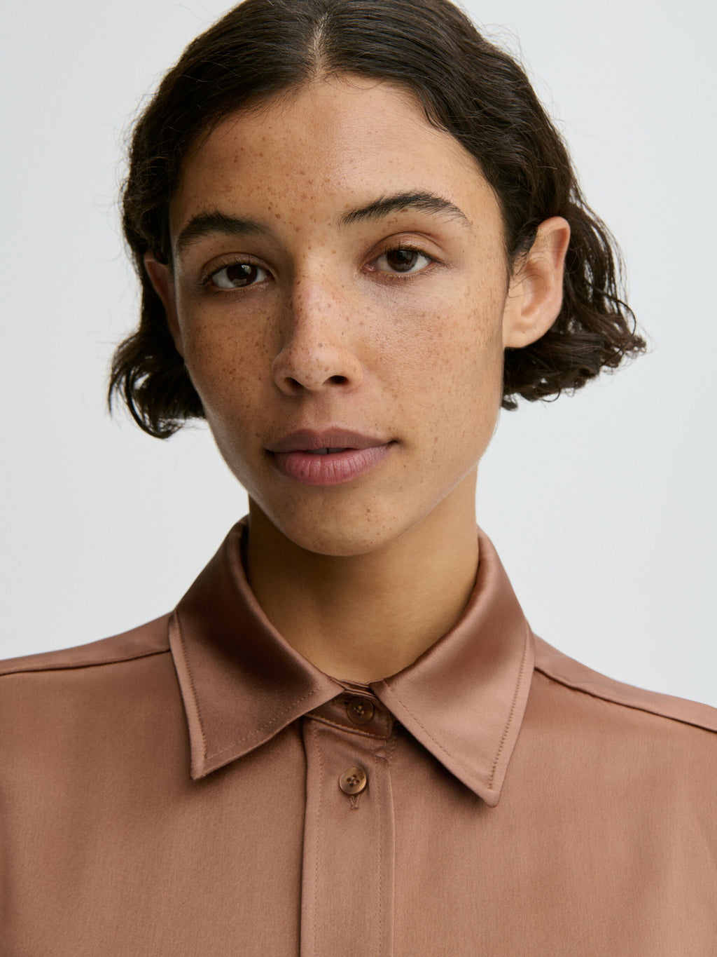 Audrey satin shirt