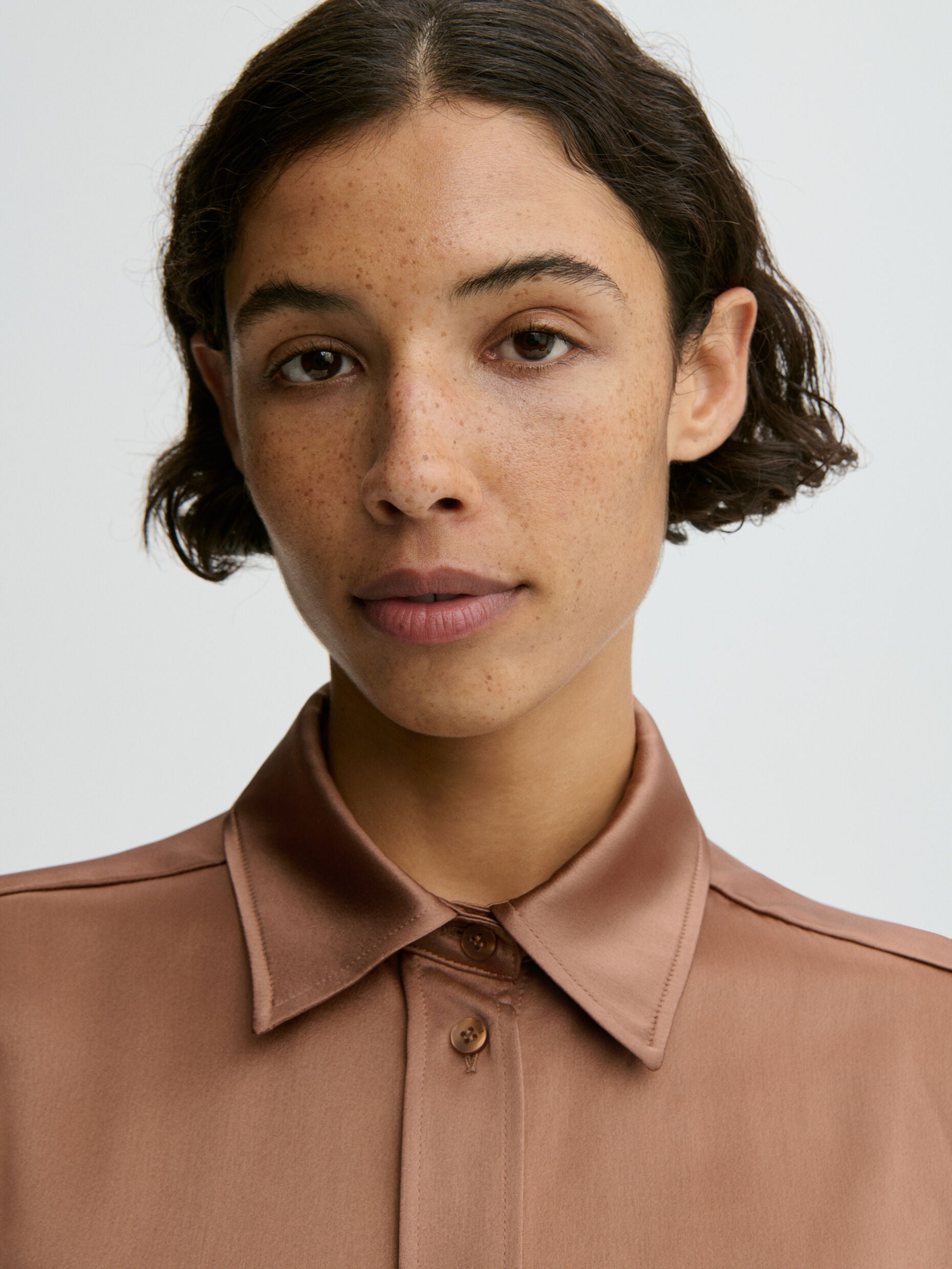 Audrey satin shirt