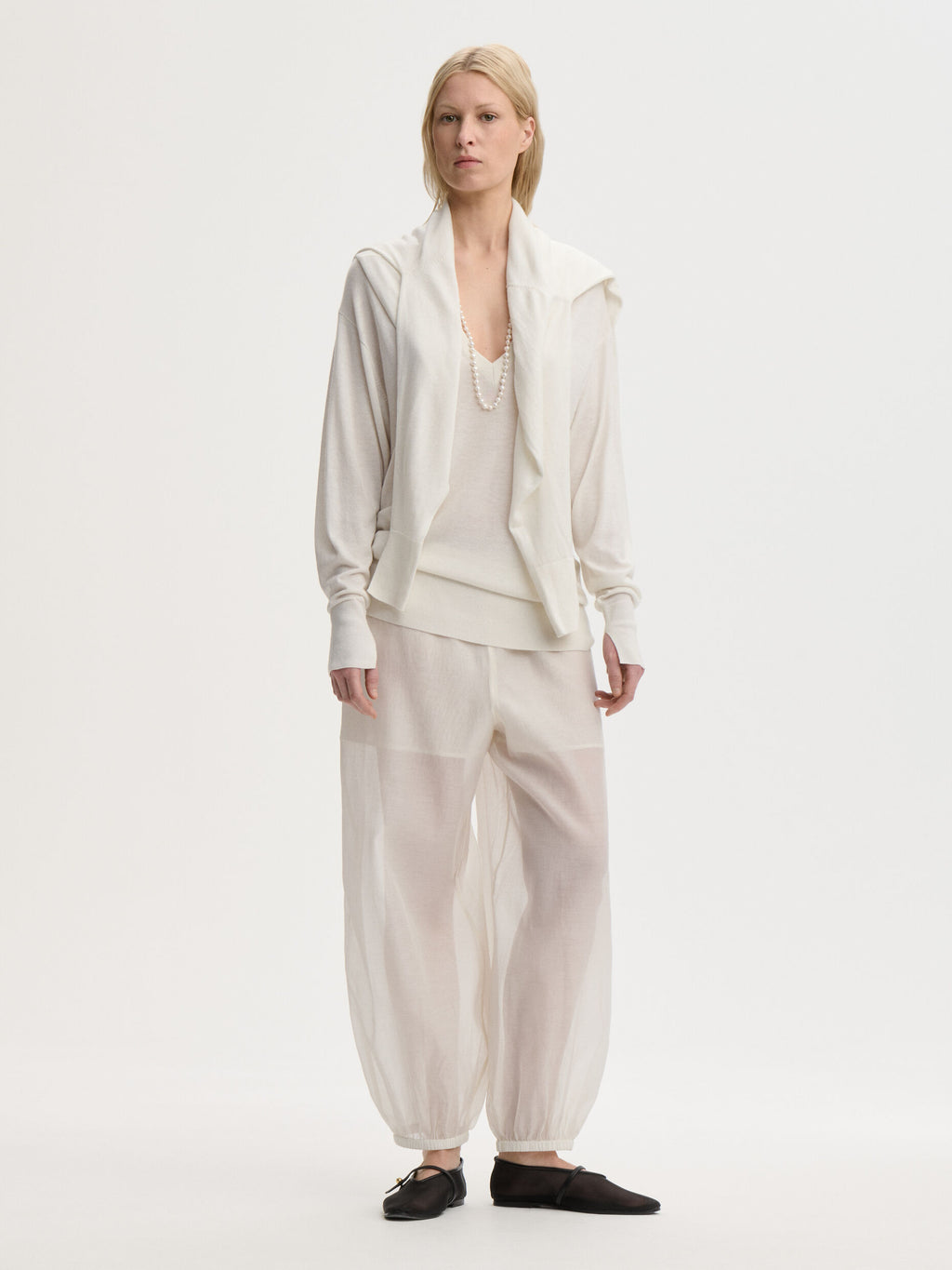 Lumas Silk Organza Trousers