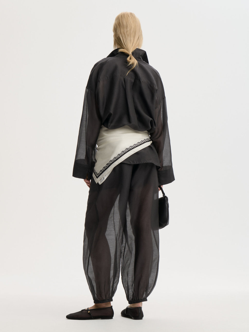 Lumas Silk Organza Trousers
