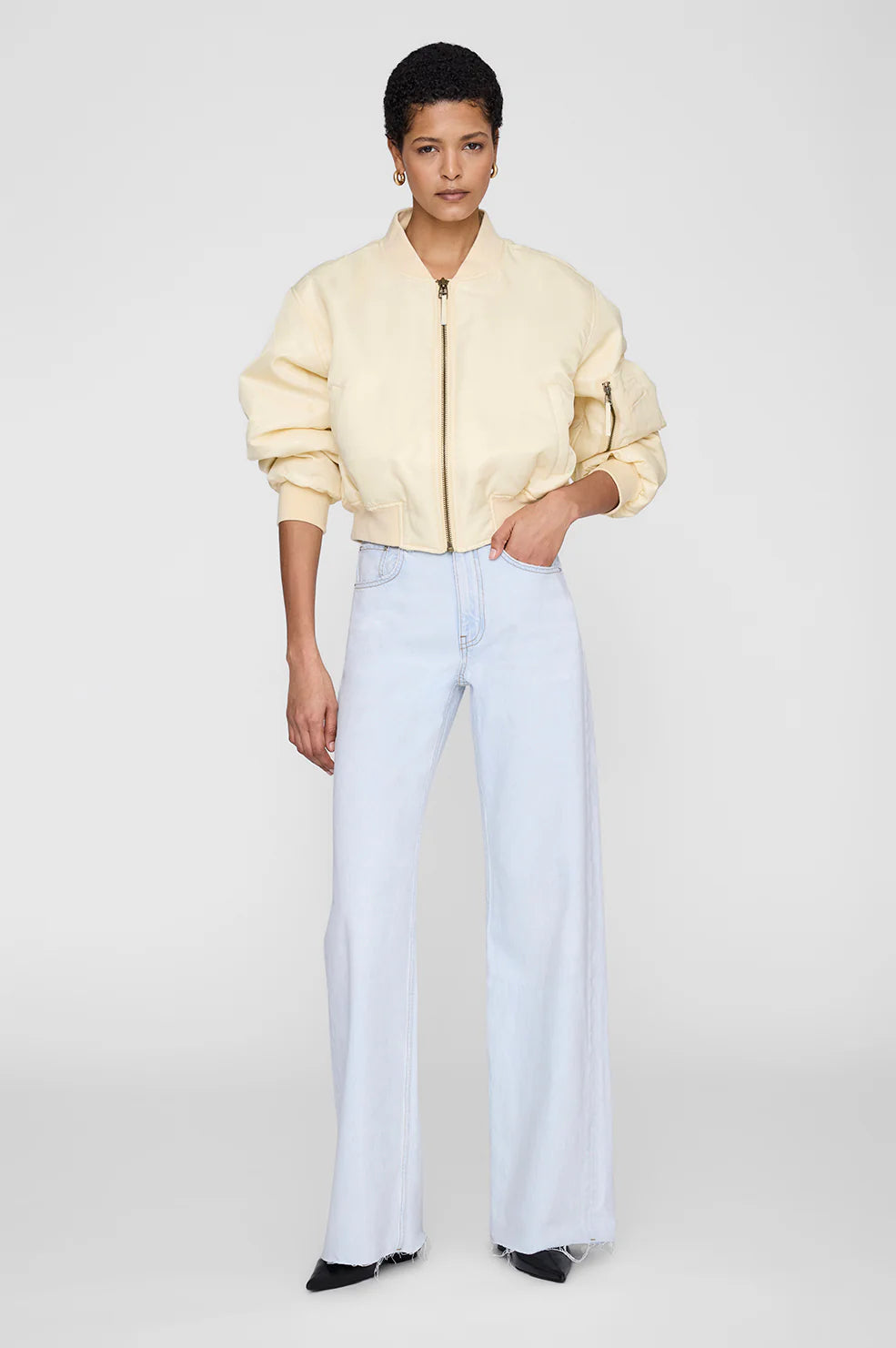 Cropped leon bomber