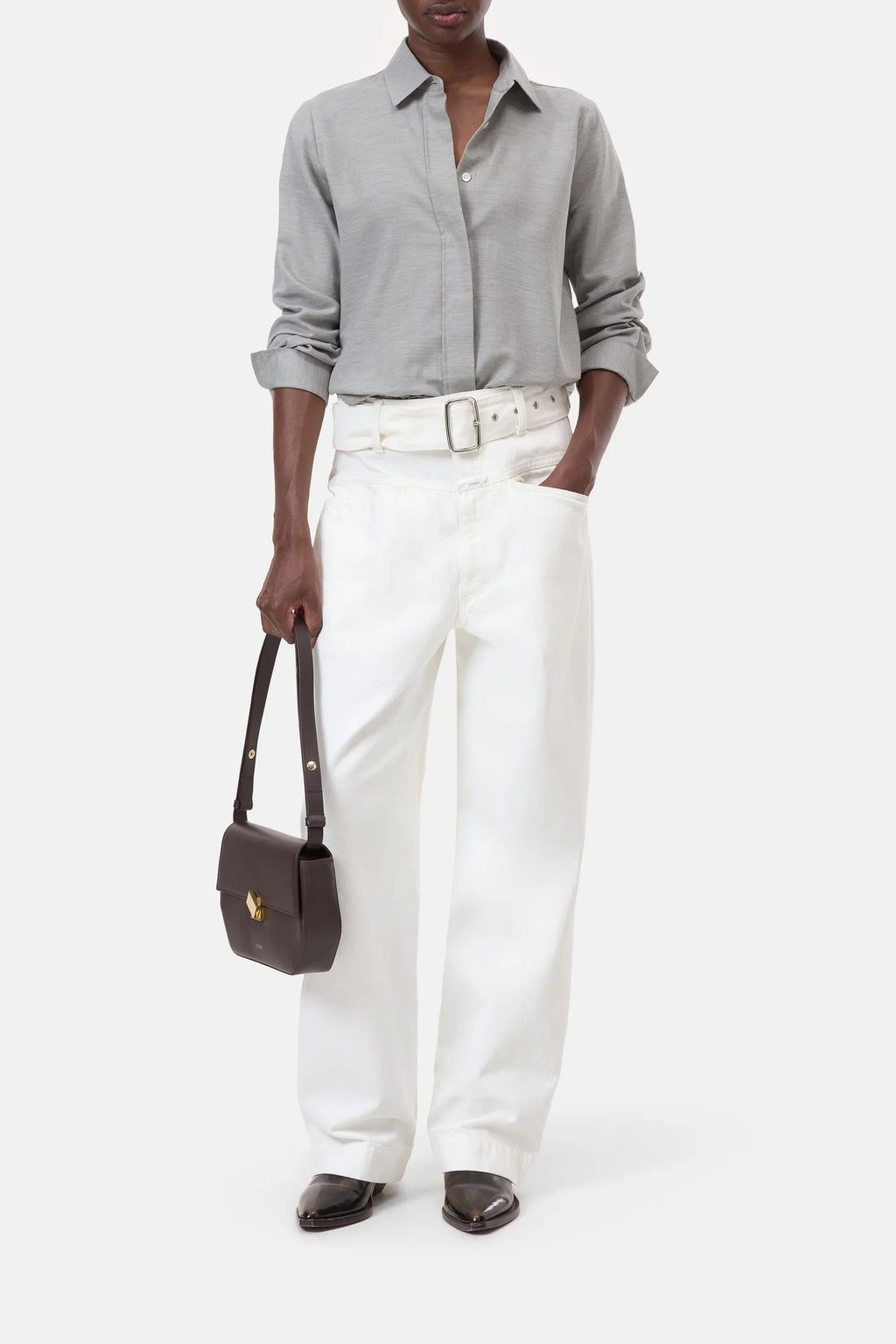 Shirt with cashmere
