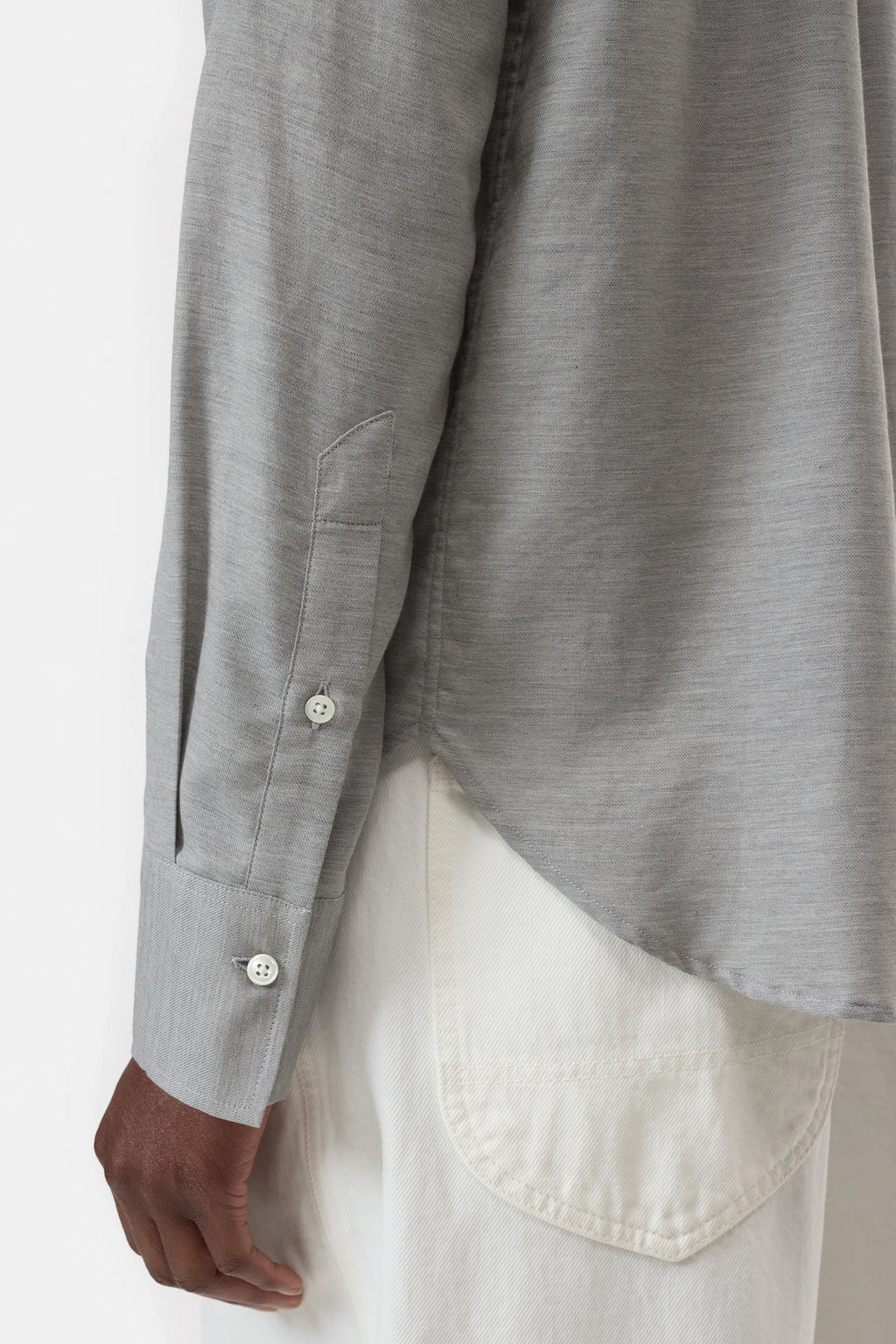 Shirt with cashmere