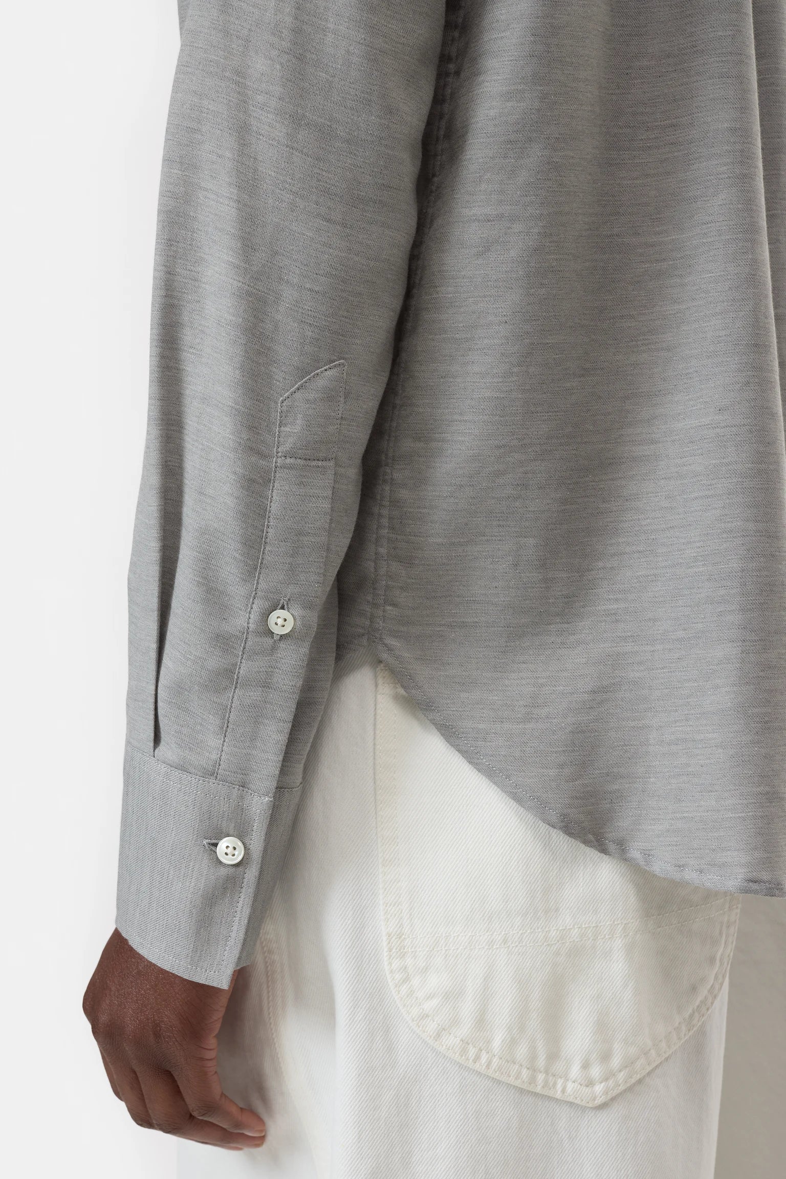 Shirt with cashmere