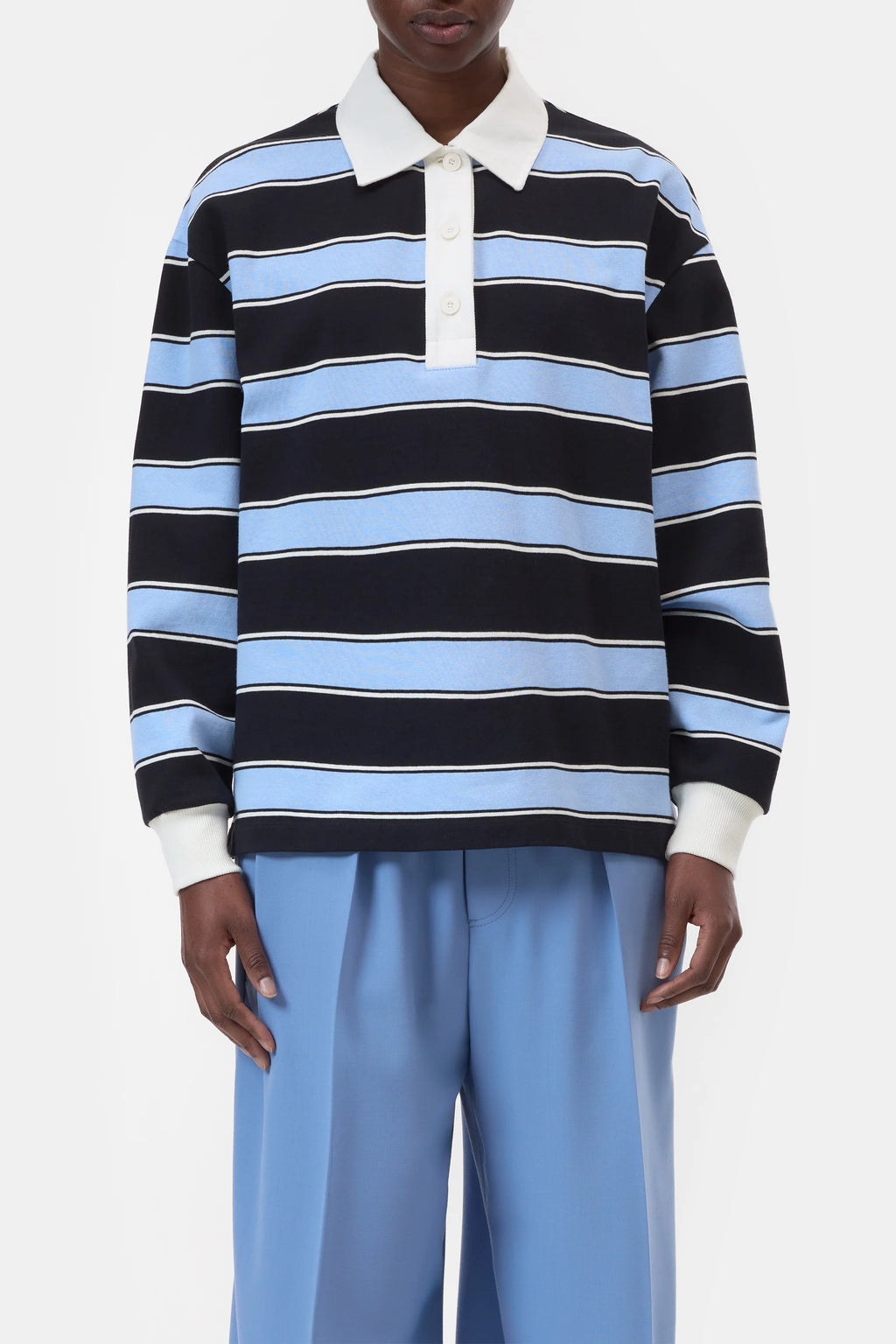 Striped rugby shirt