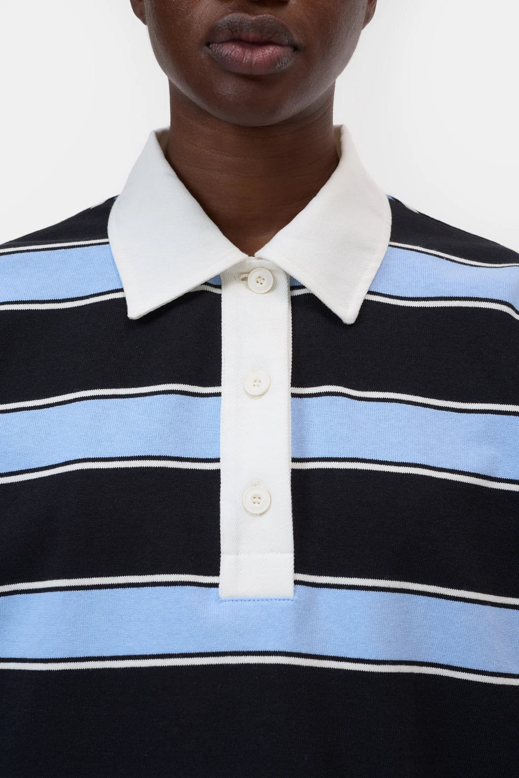 Striped rugby shirt