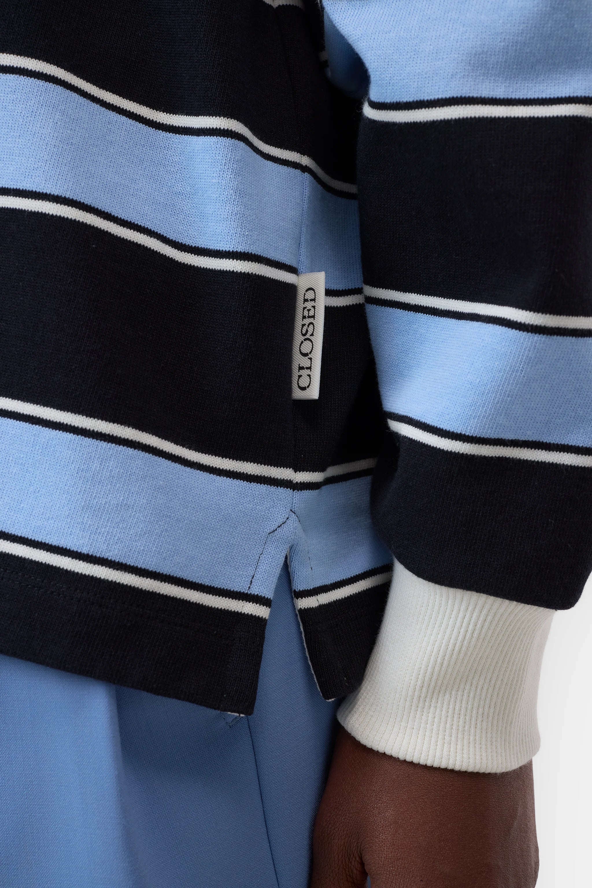Striped rugby shirt