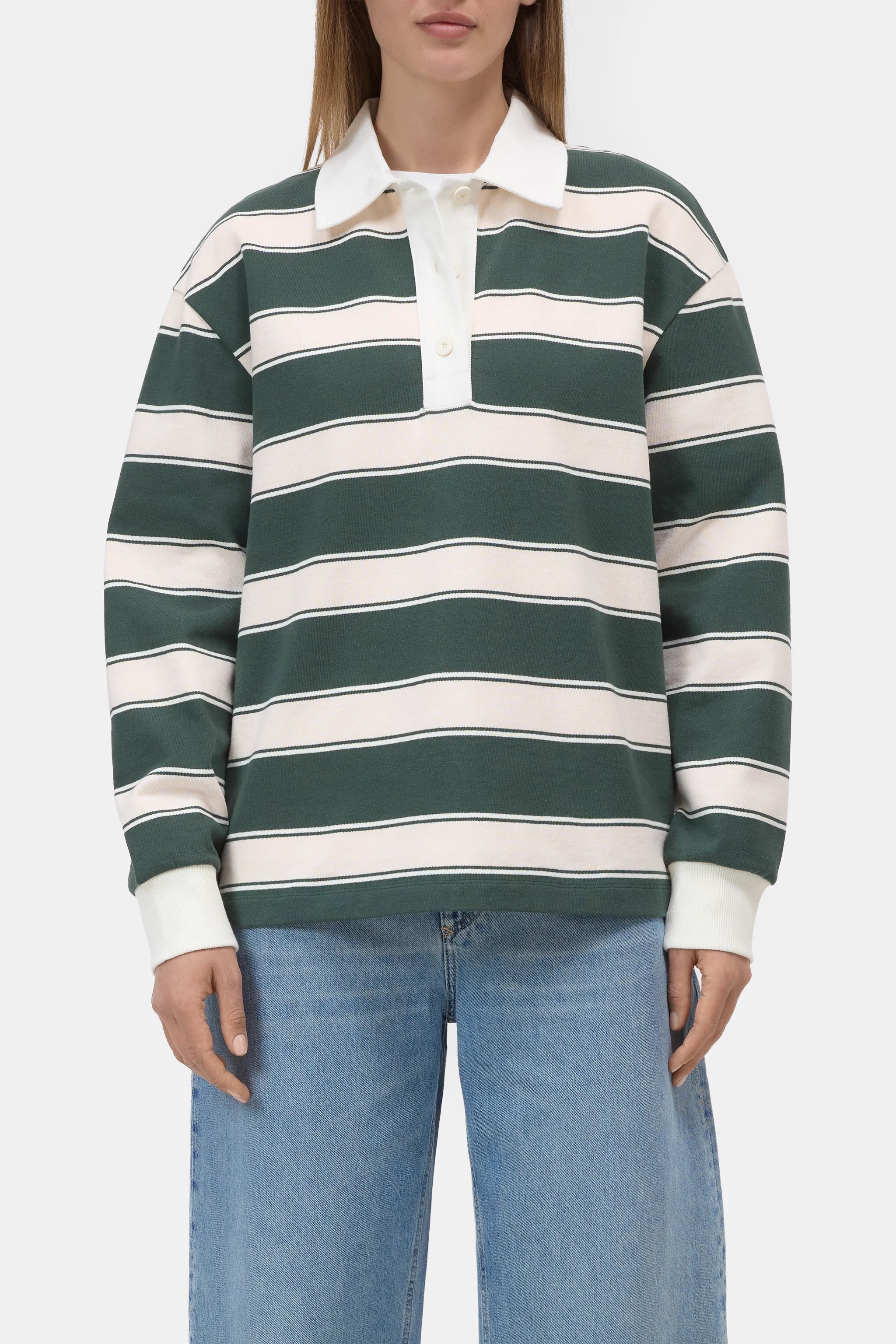 Striped rugby shirt