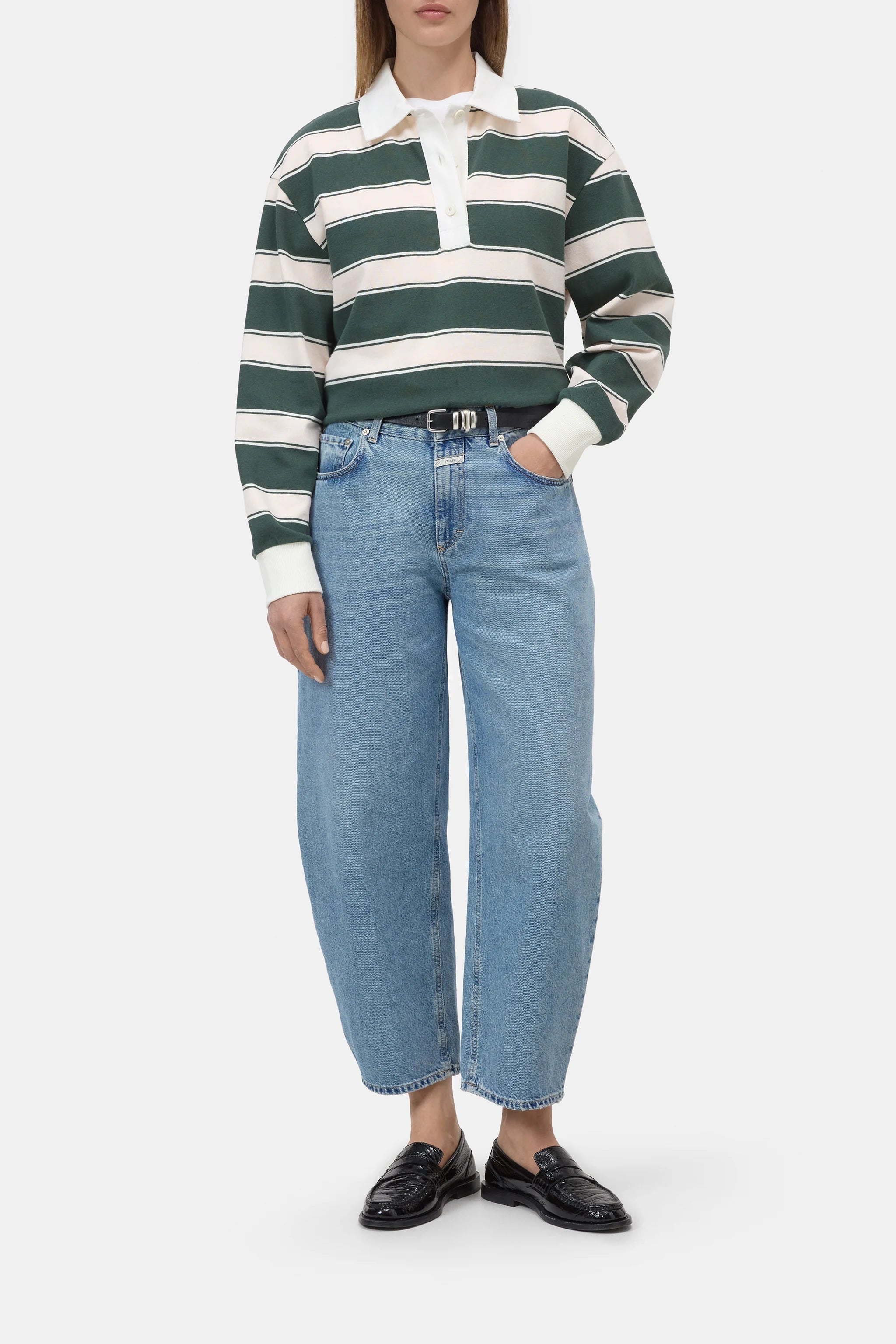 Striped rugby shirt