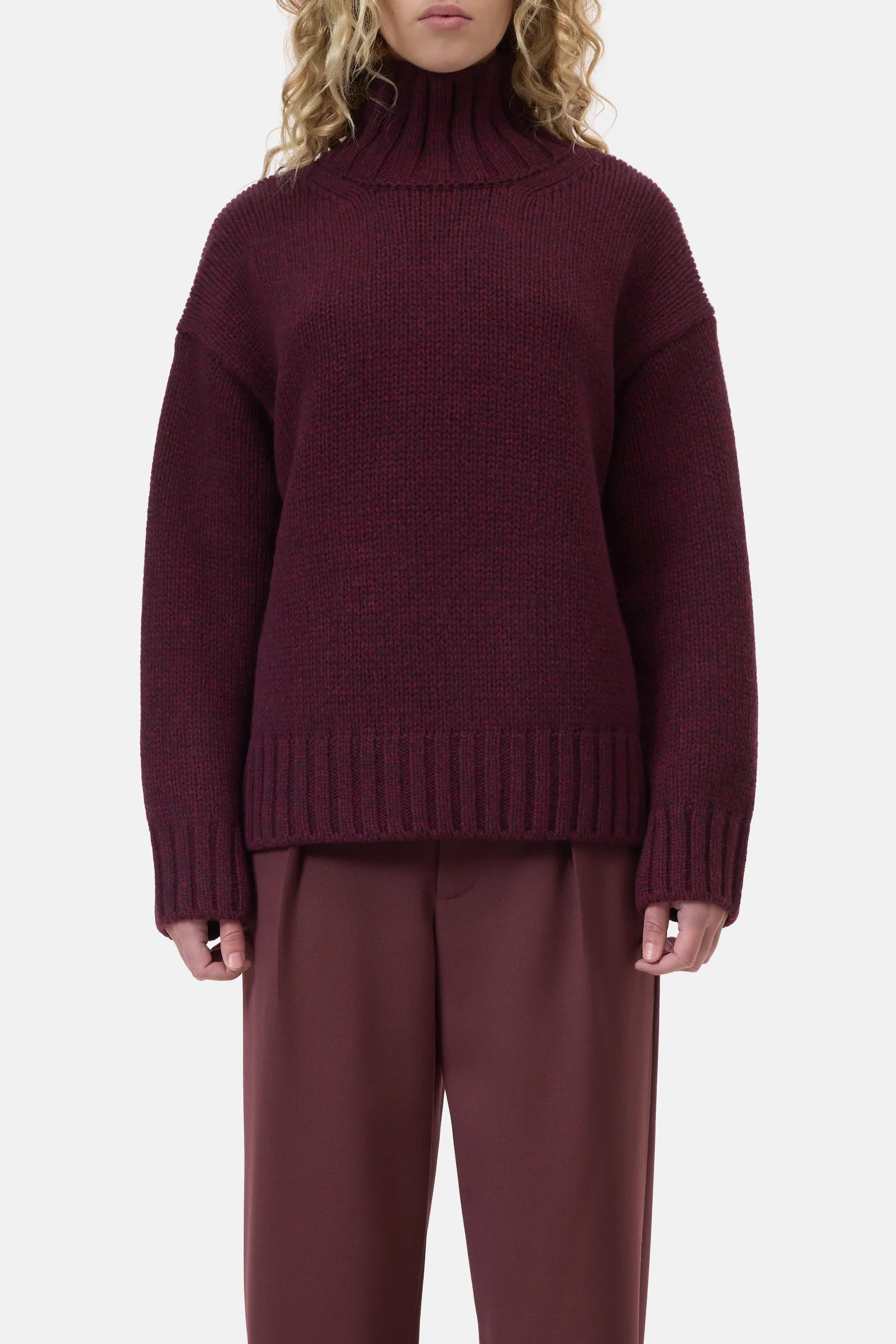 Roll neck pullover