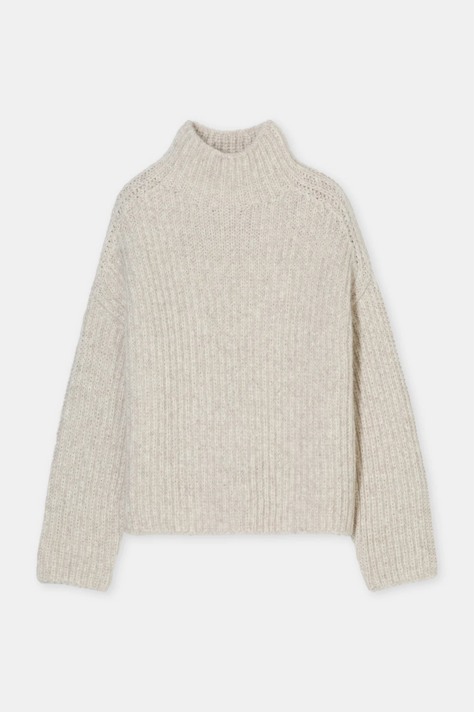 High neck pullover