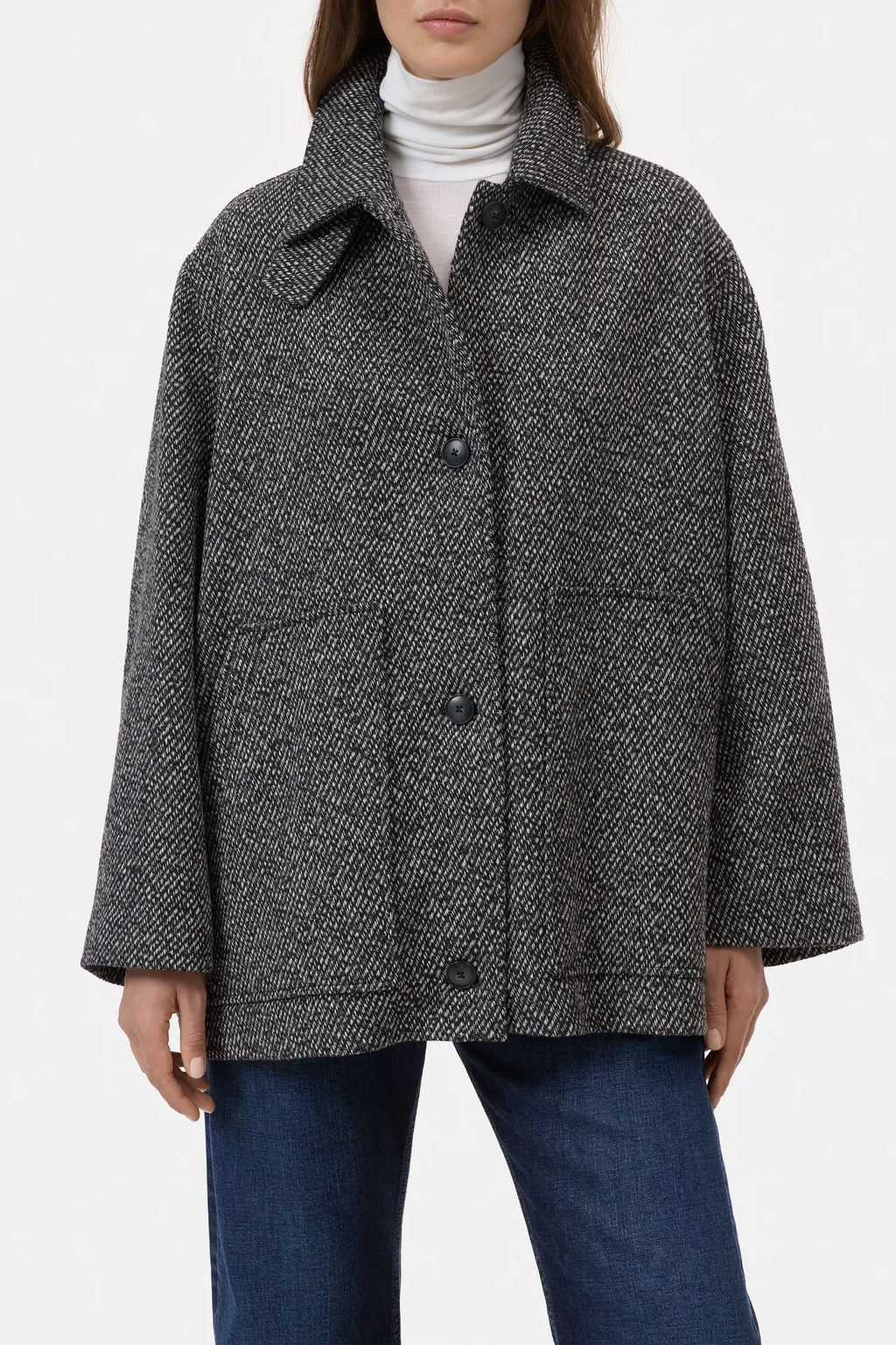 Short mouline coat