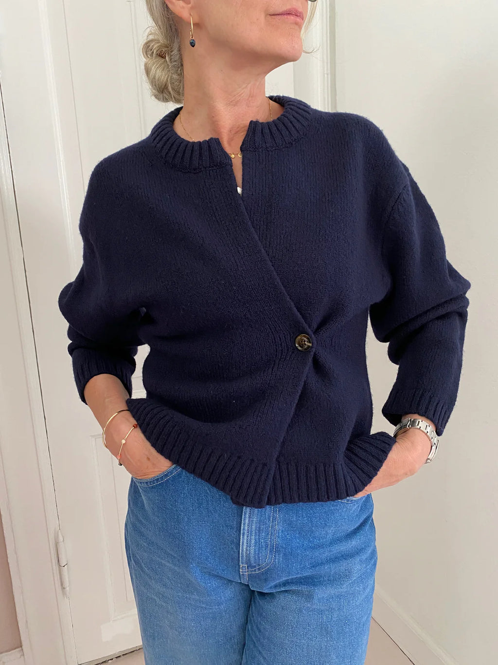 Wool cardigan galileo