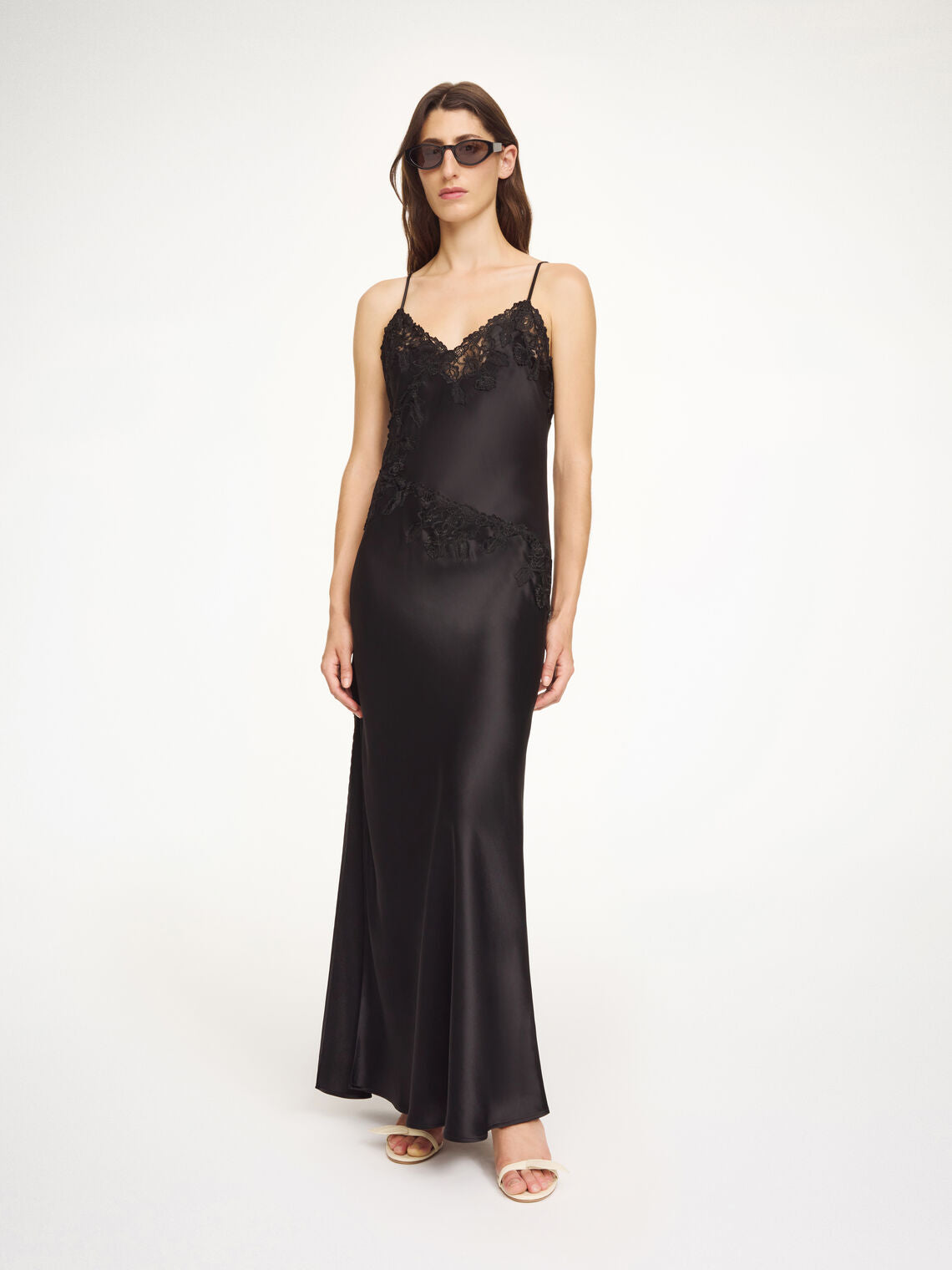 Vera satin maxi dress