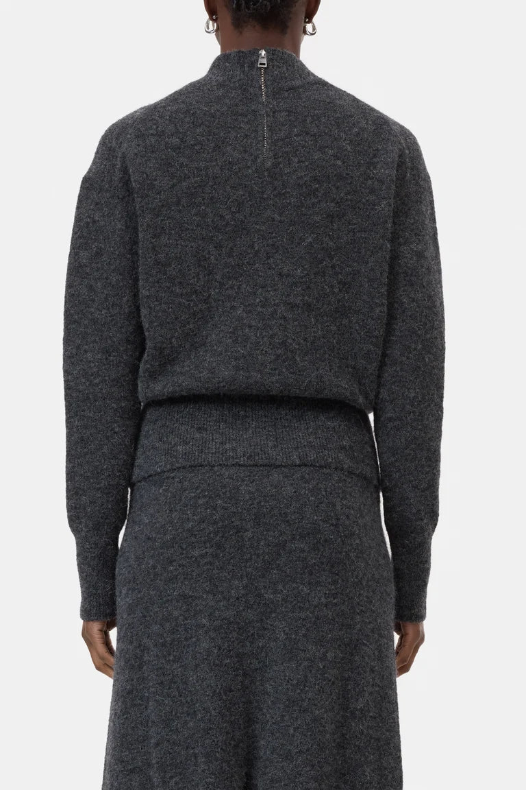 Mock neck jumper
