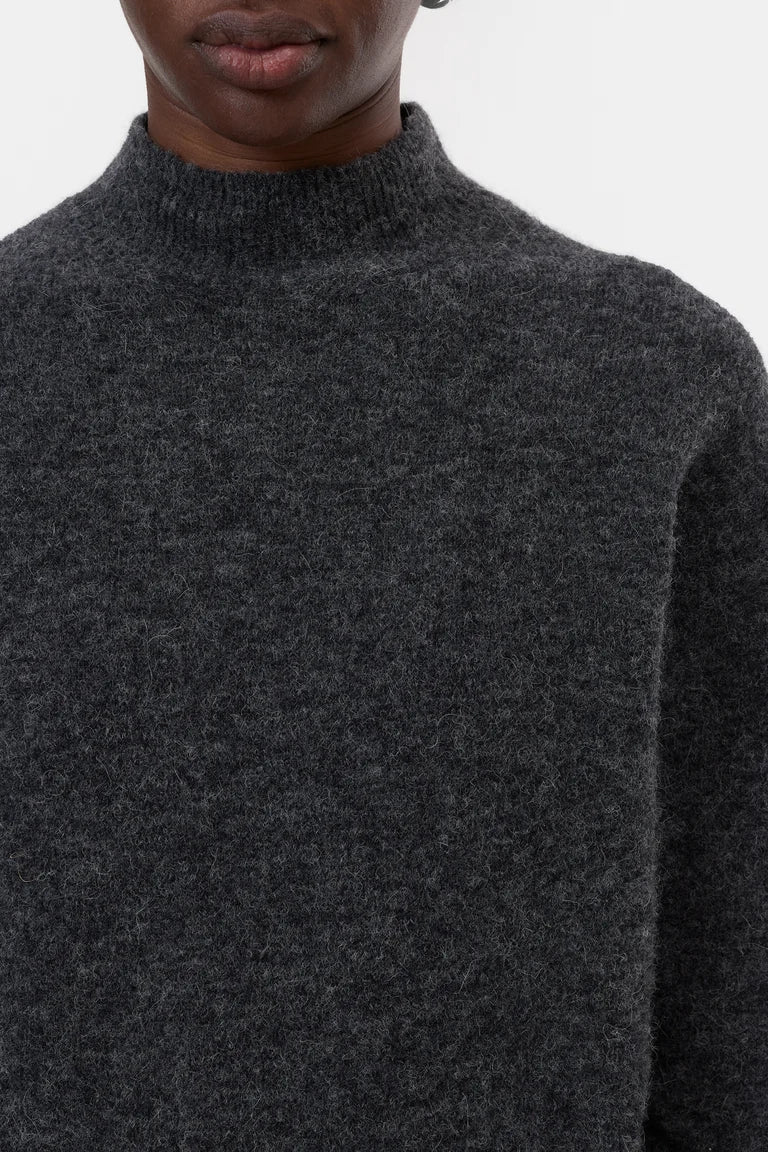 Mock neck jumper