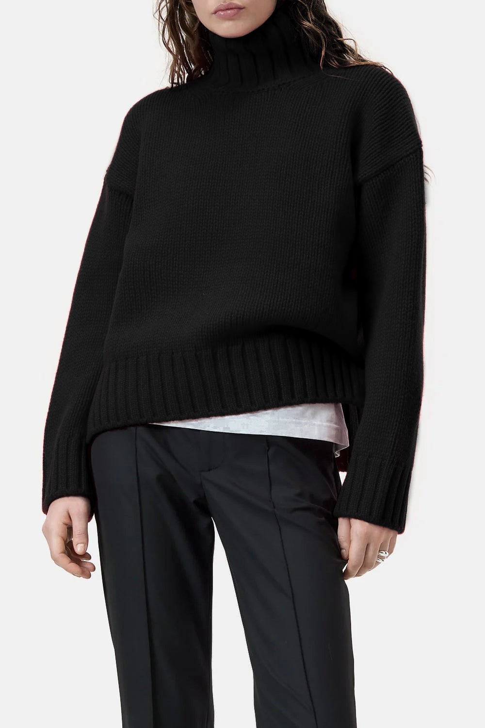 Roll neck pullover
